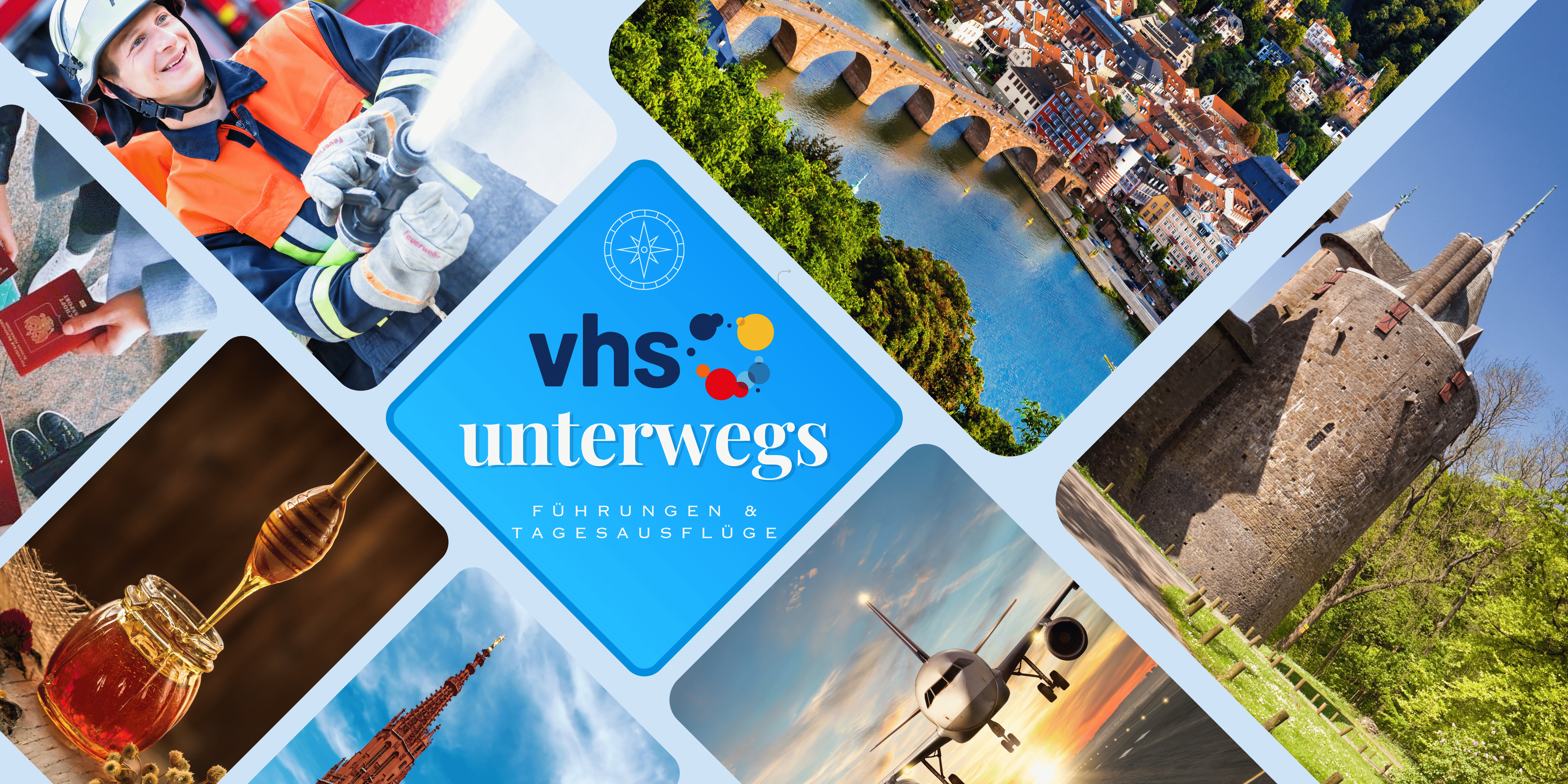 Bildcollage von verschidenen Orten