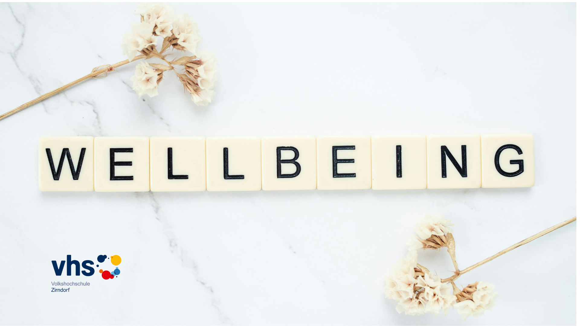 Schriftzug Wellbeing