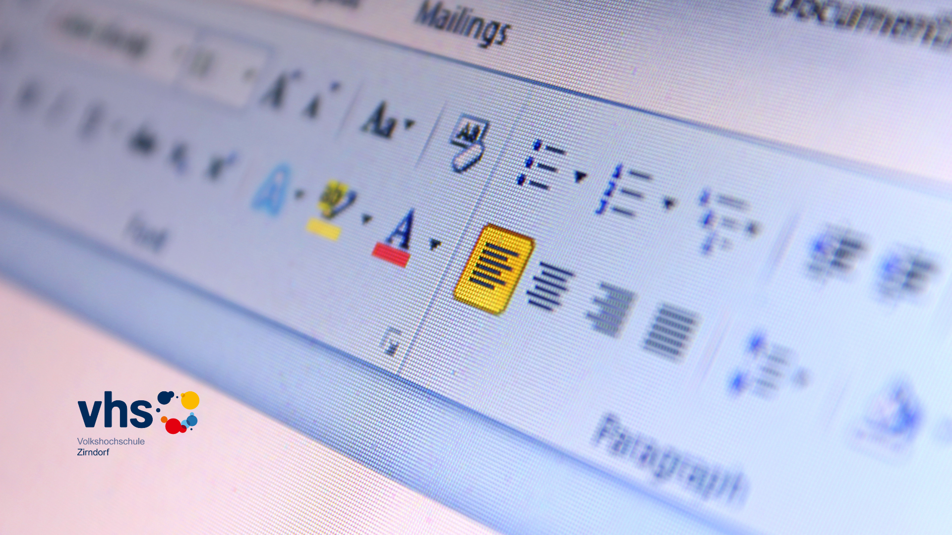 Bedienleiste von Word